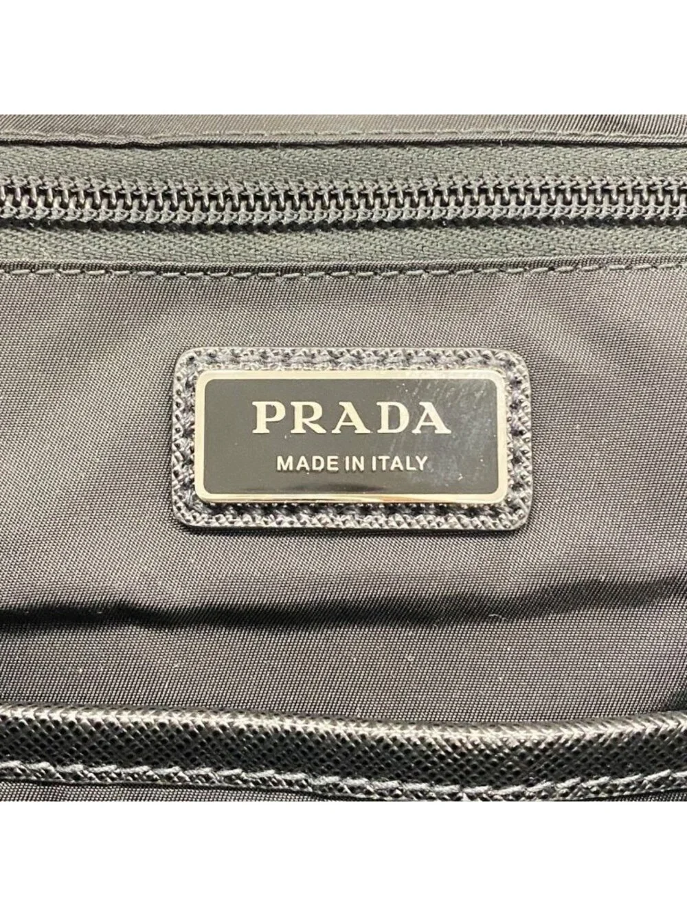Prada Backpack Tessuto Nylon Black Silver